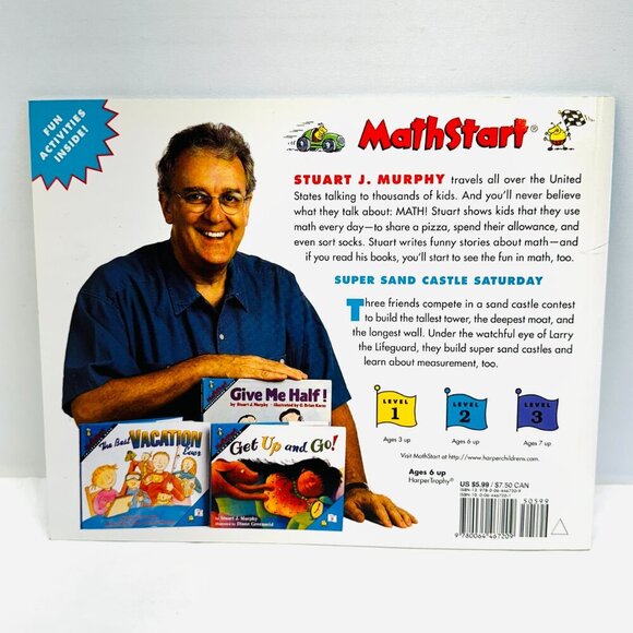Super Sand Castle Saturday (MathStart Level 2) Paperback By Stuart J. Murphy NEW - Picture 2 of 3